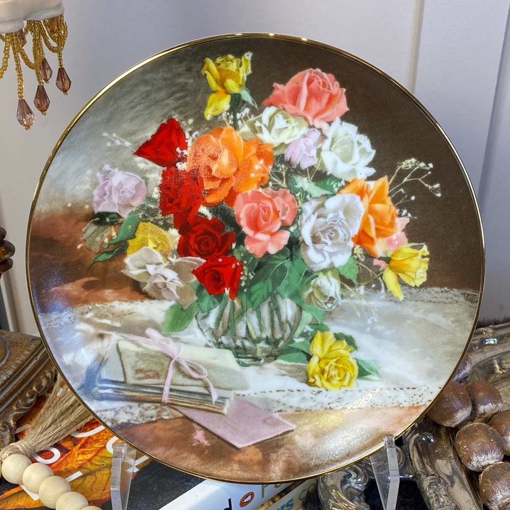 Roses - W. L. George Limited Edition Collector Plate